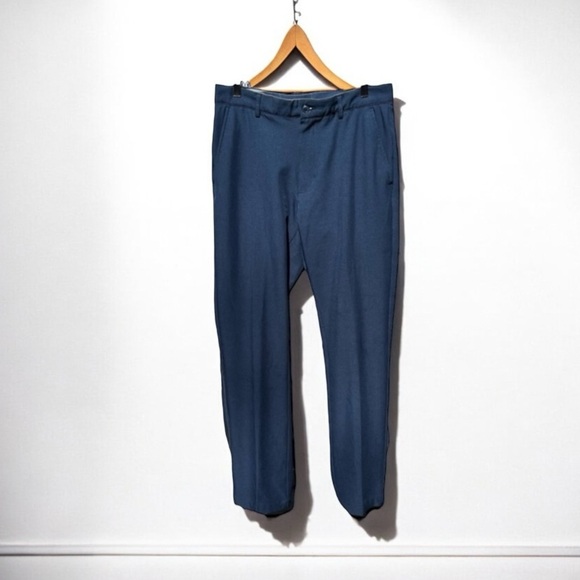 🌻Greg Norman Blue Stretch Waist Moisture-Wicking Performance Pants Size 32"x32" - Picture 1 of 5